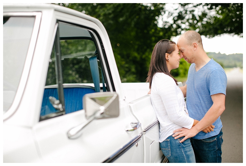 abbotsford fishing country engagement shoot with an old truck-0029