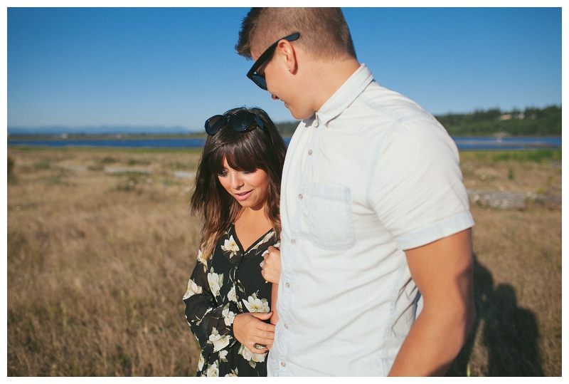 crescent beach anniversary beach engagement shoot portraits at sunset-0002