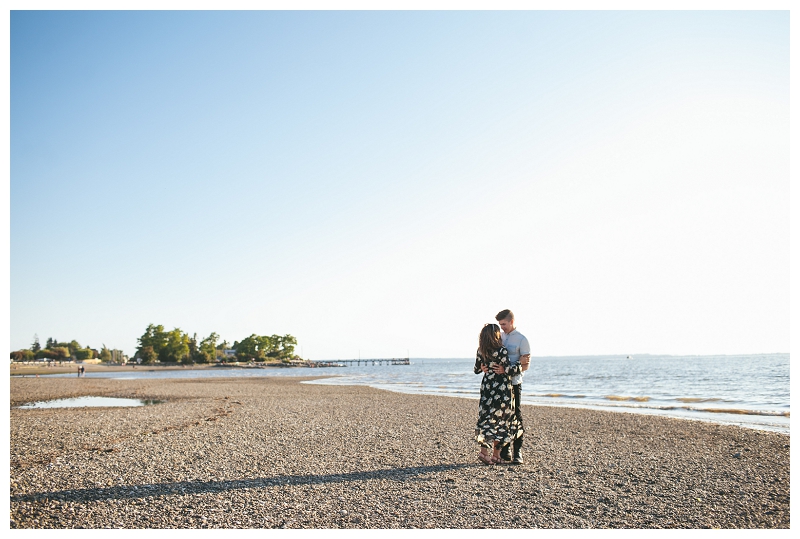 crescent beach anniversary beach engagement shoot portraits at sunset-0016