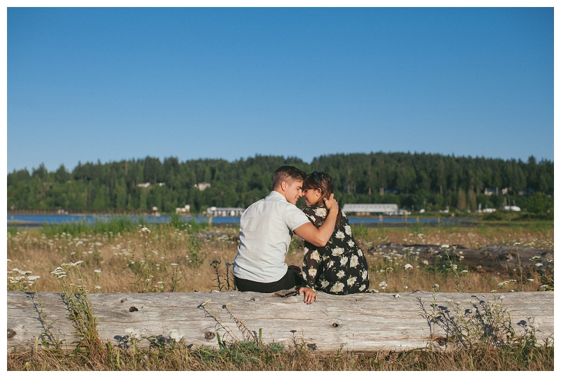 crescent beach anniversary beach engagement shoot portraits at sunset-0017