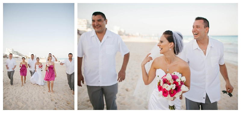 destination wedding photographer travel photography adventure explore destination beach wedding at barcelo tucancun beach resort in cancun mexico_106