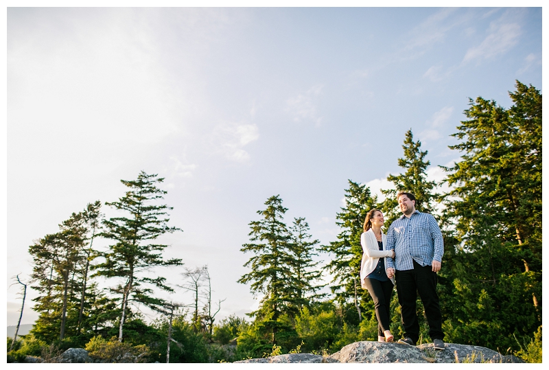 whytecliff park west vancouver engagement photo couple holding hands