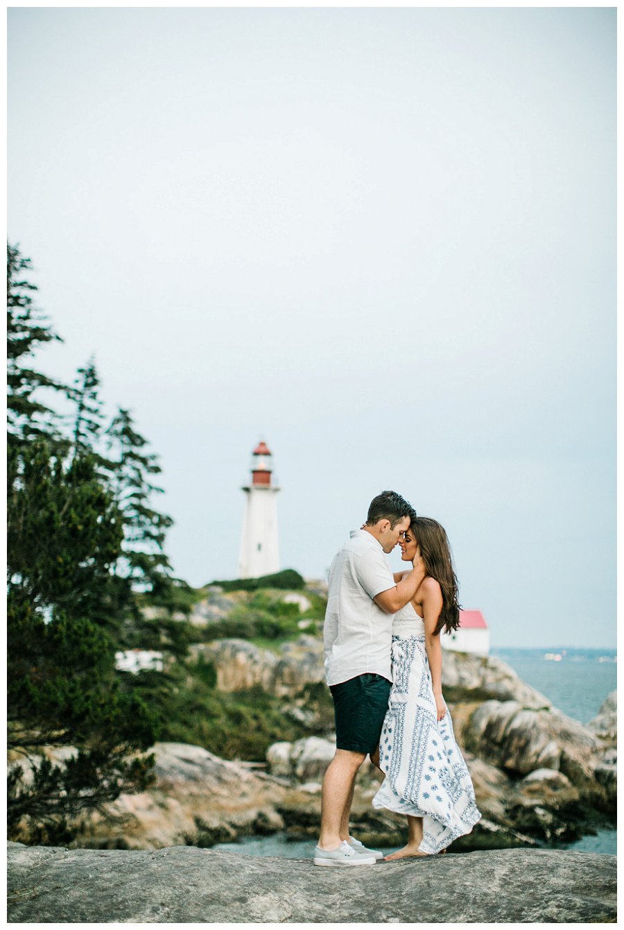 lighthouse ocean engagement session