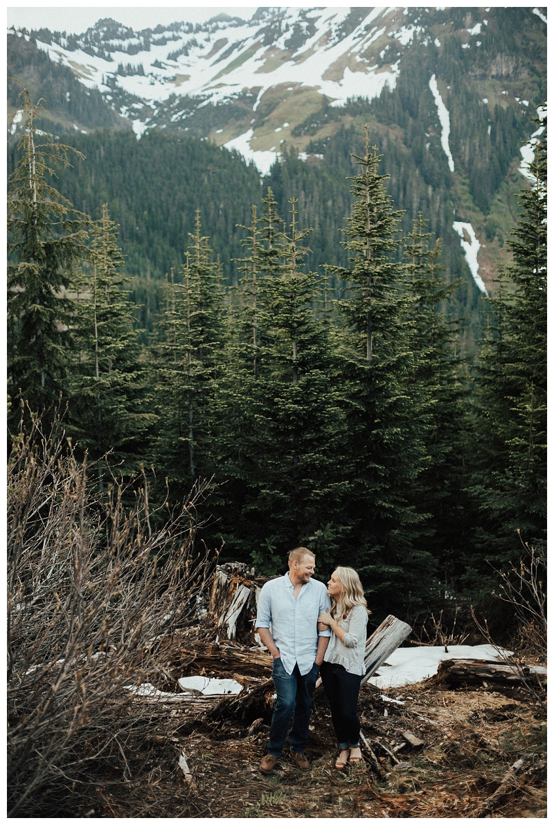 pnw mountain engagement session at mount cheam
